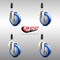 Service Caster 4 Inch 316SS Blue Polyurethane Swivel 3/4 Inch Expanding Stem Caster Set SCC SCC-SS316EX20S414-PPUB-BLUE-34-4 - alternate 4